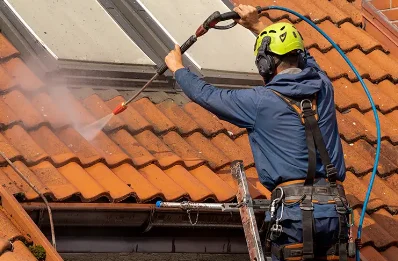 Démoussage et hydrofuge de toiture à Pizieux